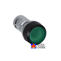 ABB Flush Push Button Type CP1-13G-10, GREEN 1NO - Push Button ABB
