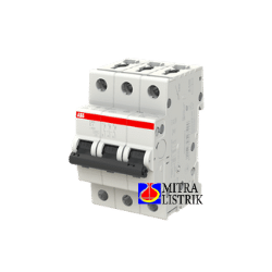 MCB Tipe S 203 C-10 (6KA), 10A, 3P - MCB ABB