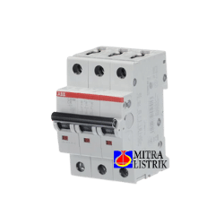 MCB Tipe S 203 M-C10 (10KA), 10A, 3P - MCB ABB